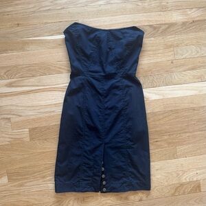 Vintage Corset Mini Dress w/ Button Detail